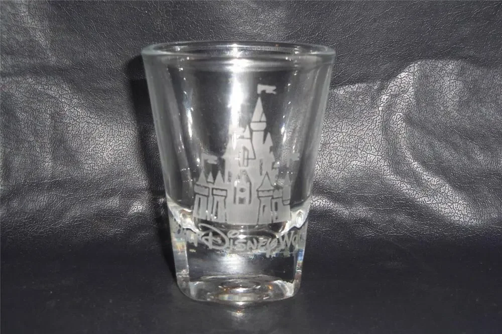 Walt Disney World Castle Oceans Thailand Souvenir Shot Glass Liqueur -081407